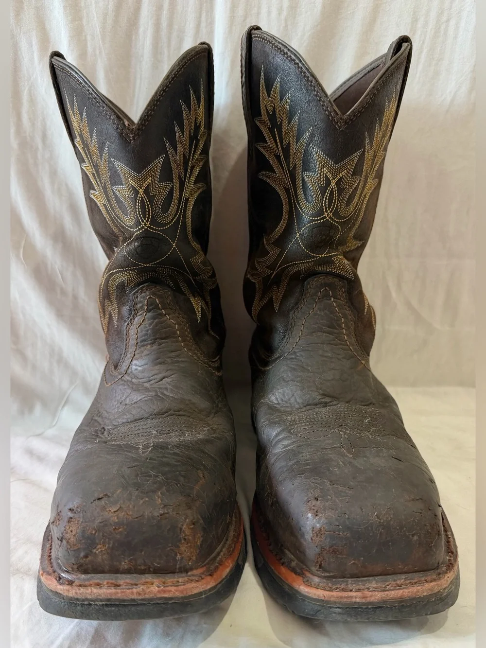 Ariat Men's US 11D WorkHog WP Square Composite Toe Work Boots Brown F2413-18